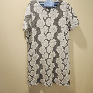 BAR By Merlin Kozan Floral short Sleeves Mini Dress size S